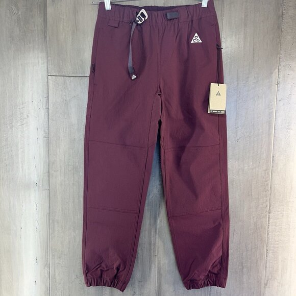 Nike ACG Hiking Trail Pants Maroon Men's Size XS CV0660-681 Nylon Blend